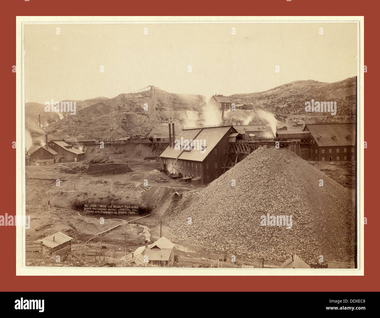 Mills and mines. Part of the great Homestake works, Lead City, Dak. Stock Photo