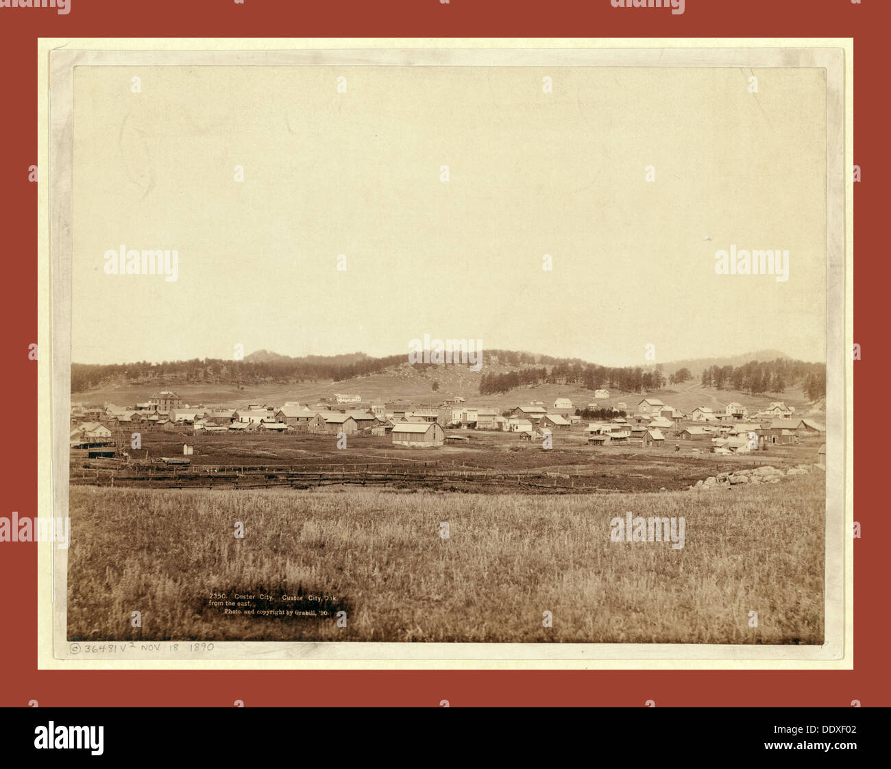 Custer City. Custer City, Dak. from the east Stock Photo Alamy