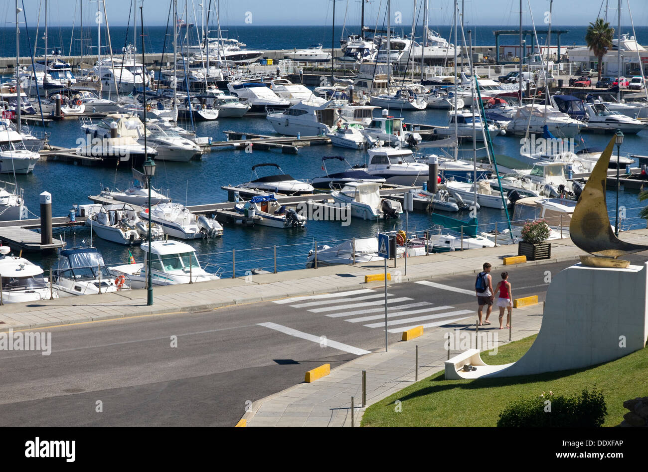 The Marina, Cascais, Estoril, Lisbon Coast, Estremadura, Portugal. Stock Photo