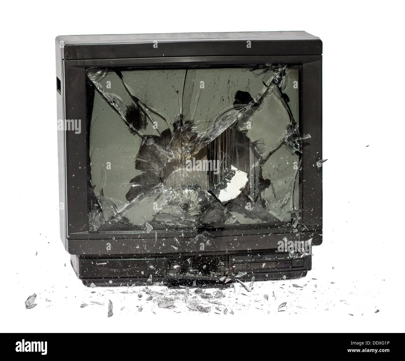 Smashed Tv Screen High Resolution Stock Photography and Images Alamy
