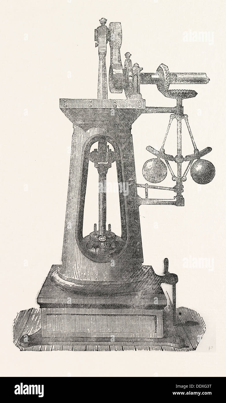 HIGH-PRESSURE ENGINE. BY FAIRBURN. 1851 Stock Photo