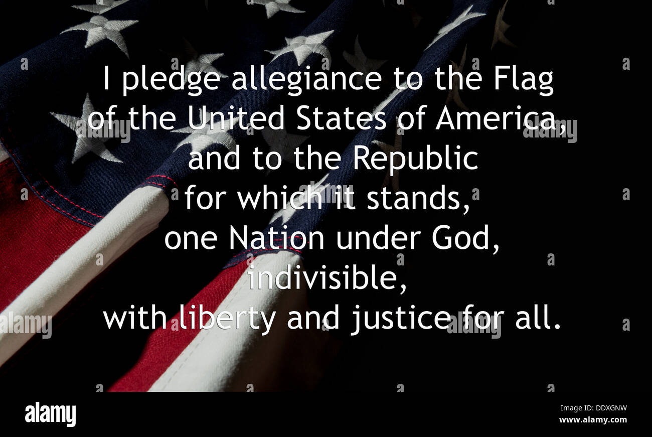 American Pledge of Allegiance Stock Photo