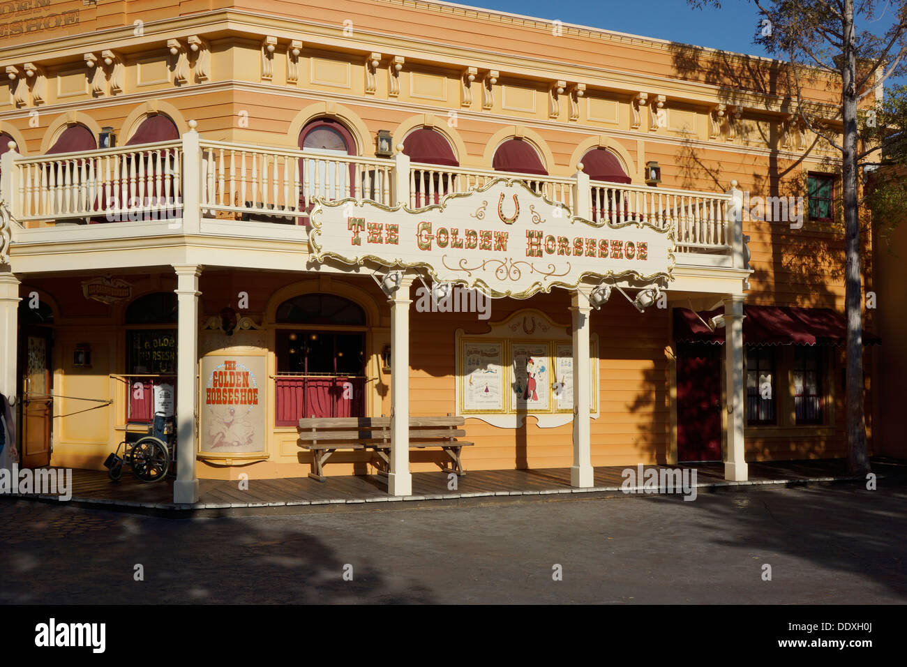 The Golden Horseshoe restaurant, Disneyland, Frontierland, Anaheim, California Stock Photo