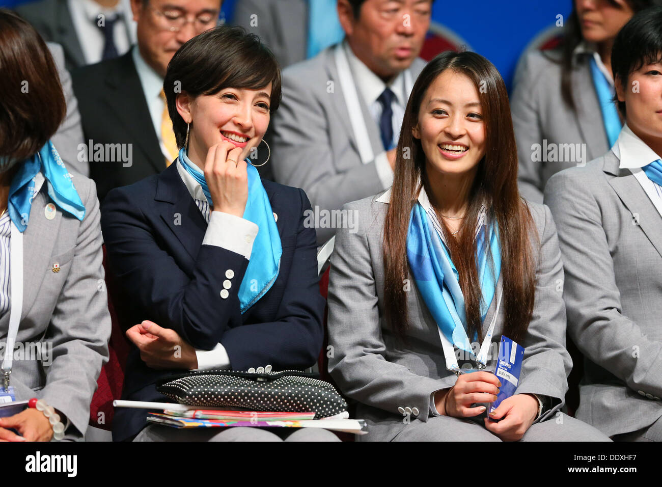 (L to R) Christel Takigawa, Rie Tanaka, SEPTEMBER 7, 2013 : A press ...