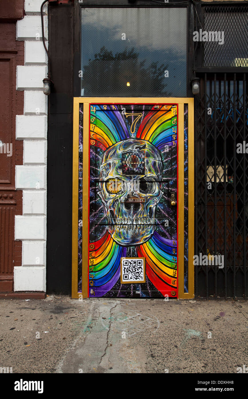 Door With Graffiti Houston Street Manhattan New York United