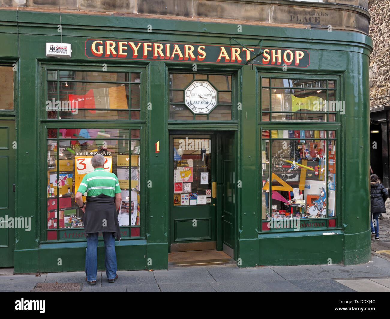 Greyfriars Art Shop, Edinburgh, Scotland, UK, EH1 2QQ Stock Photo Alamy