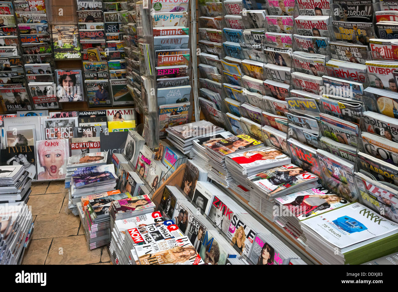 Magazine store in New York City Stock Photo