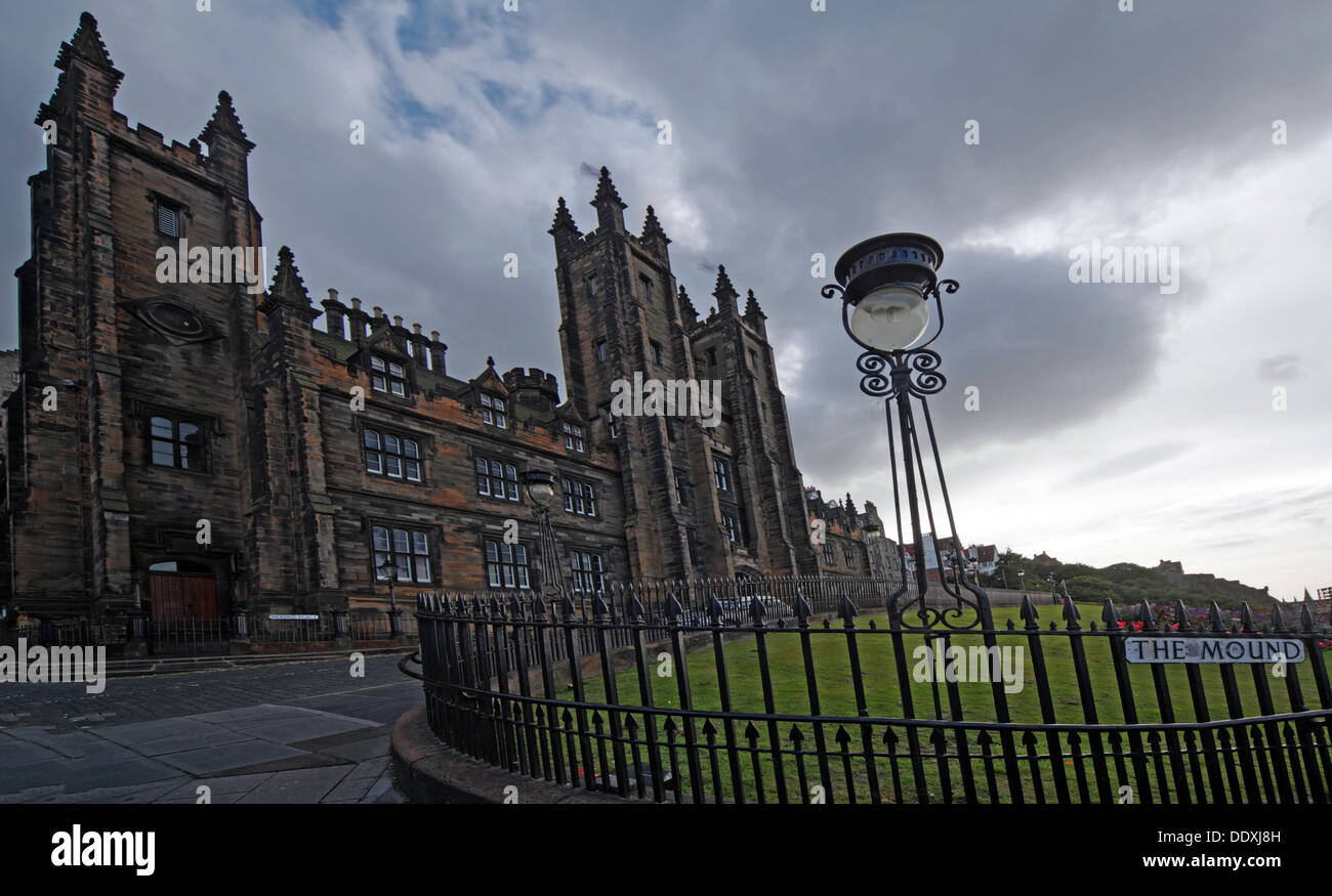 View of The Mound, Edinburgh capital city Lothians Scotland UK Stock Photo