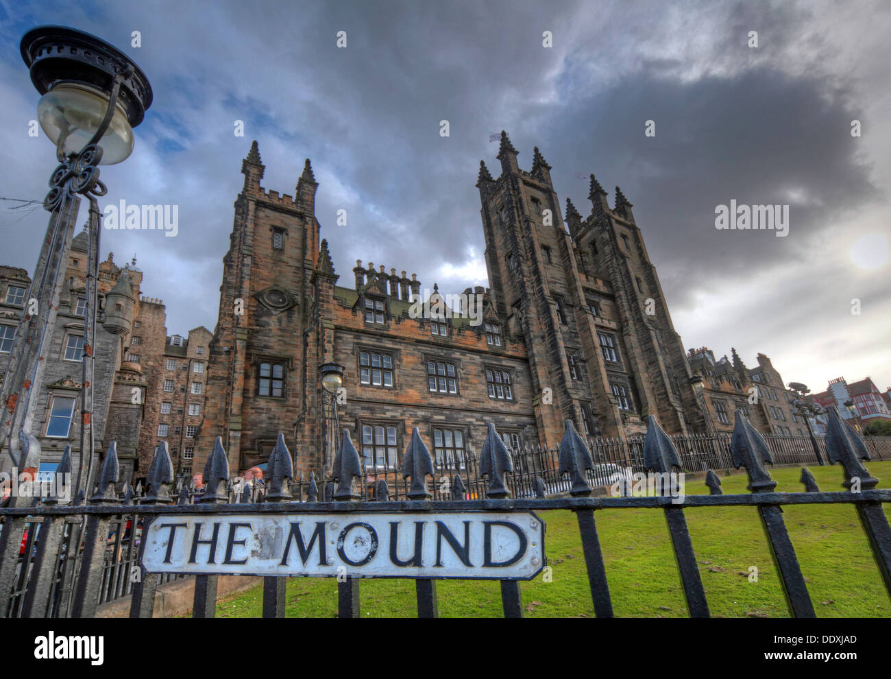View of The Mound, Edinburgh capital city Lothians Scotland UK Stock Photo