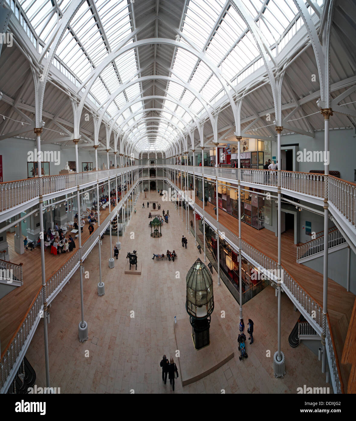 National Museum of Scotland interior, Chambers St Edinburgh city, Scotland UK EH1 1JF Stock Photo