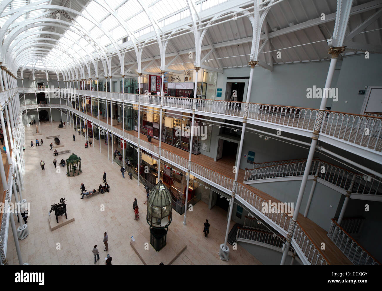 National Museum of Scotland interior, Chambers St Edinburgh city, Scotland UK EH1 1JF Stock Photo