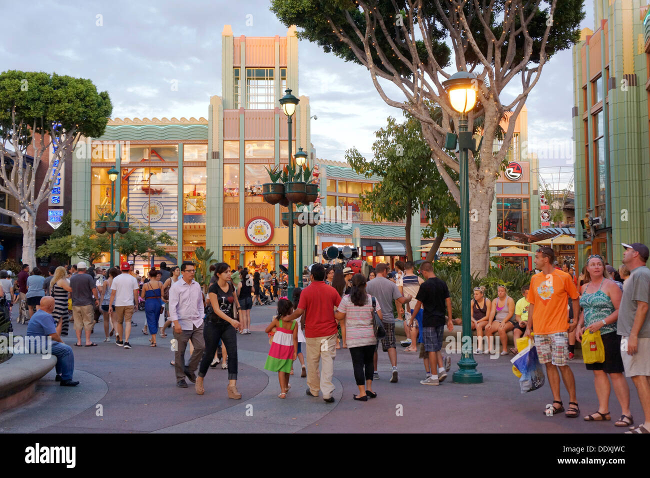 Disneyland Downtown, Shopping, Anaheim, California Stock Photo