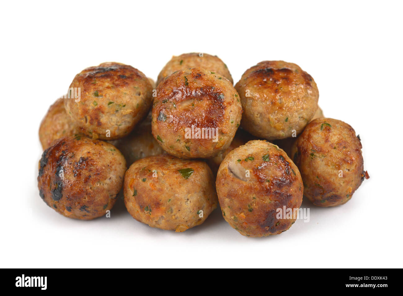 Meatballs, Cooked, Fried, Beef Stock Photo