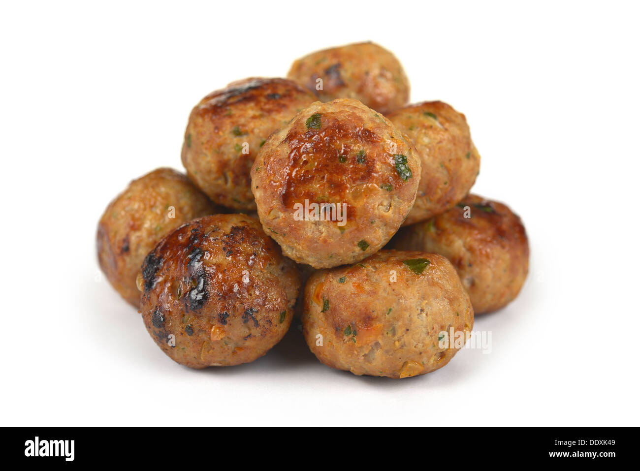 Meatballs, Fried, Beef Stock Photo