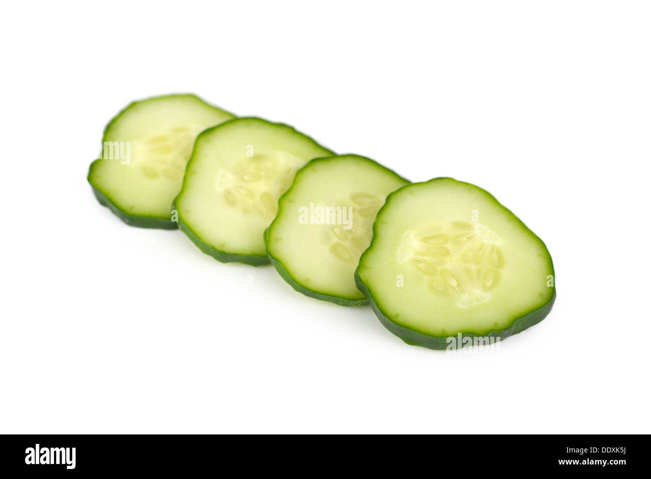Cucumber Slices Stock Photo