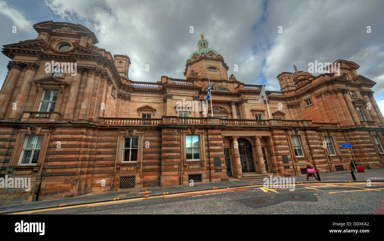 Bank of Scotland office headquarters, The Mound, Edinburgh, Scotland, UK Stock Photo