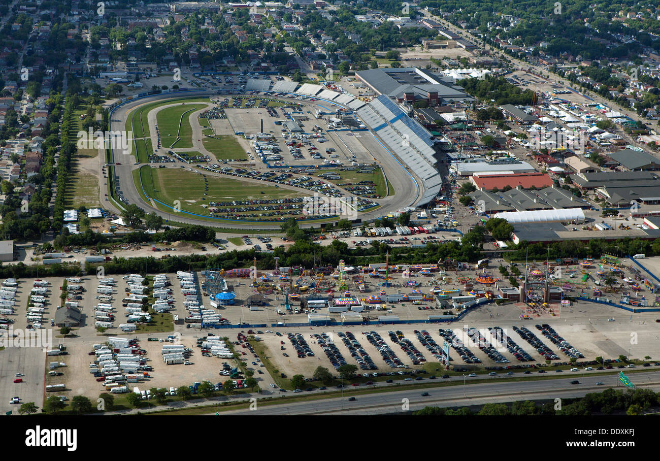 aerial photograph Wisconsin State Fair, Milwaukee, Wisconsin Stock