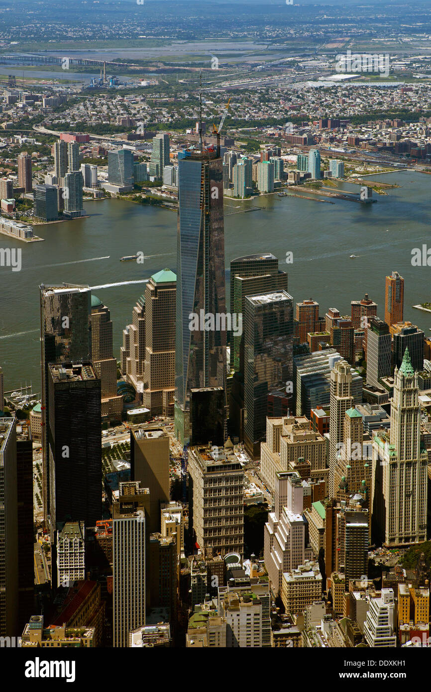 aerial photograph Manhattan, New York City Stock Photo