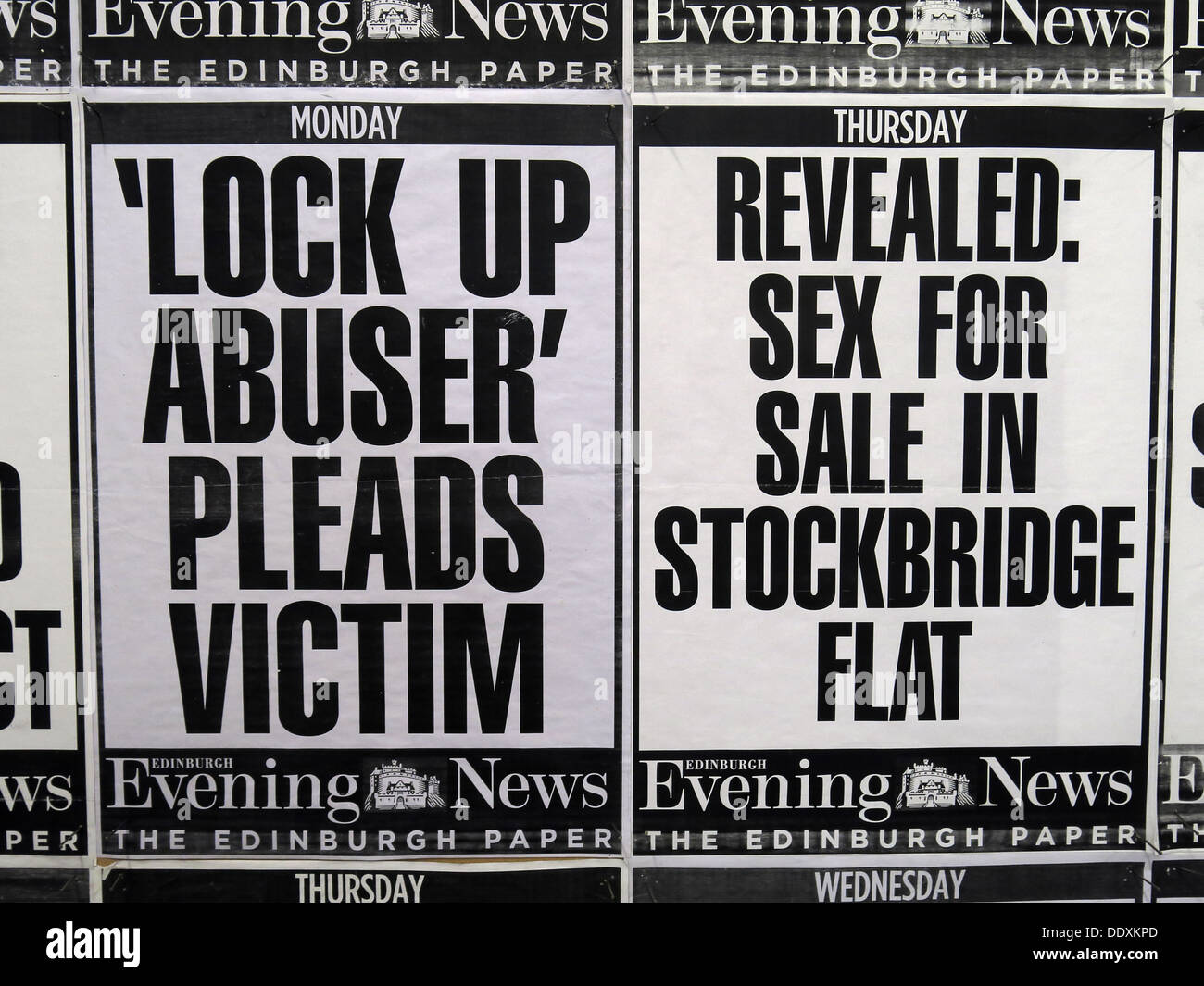 Kenny Watson exhibition 169 Rose St Edinburgh "The Days and Fascia" exhibition,Scotland,UK Stock Photo