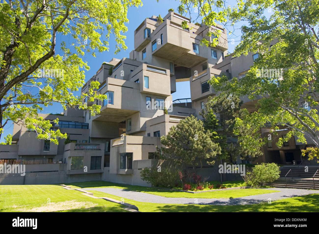Habitat 67, this is a housing complex designed by architect Moshe