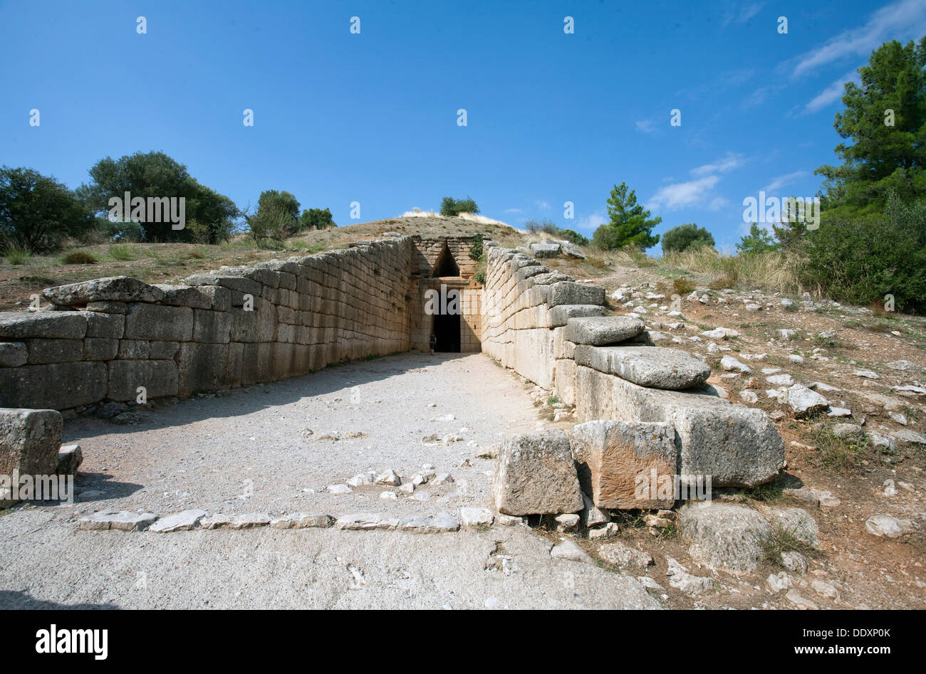 The Treasury of Atreus (Tomb of Agamemnon), Mycenae, Greece. Artist