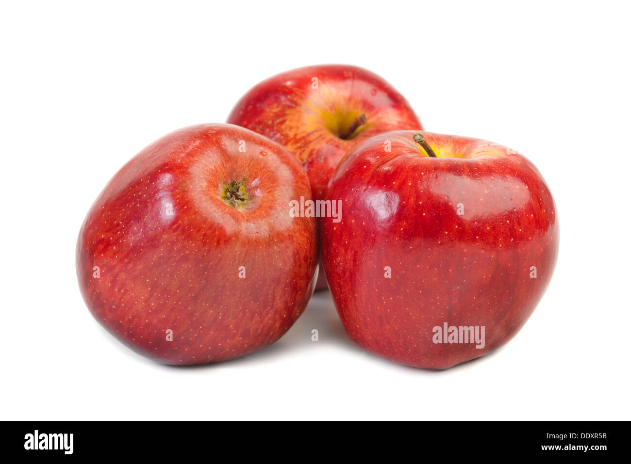 Red apple isolated on white background cutout Stock Photo