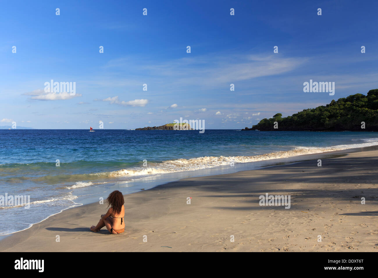 Indonesia, Bali, Candidasa, Pasir Putih Beach (MR) Stock Photo
