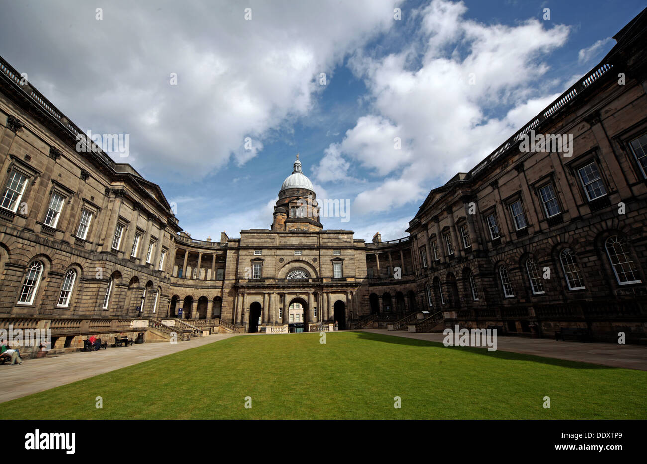 Panorama of Edinburgh University South College Lothian Scotland UK wide view Stock Photo