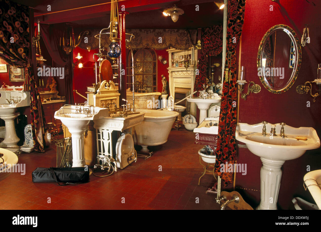 Retro style bathrooms. Paris, France Stock Photo