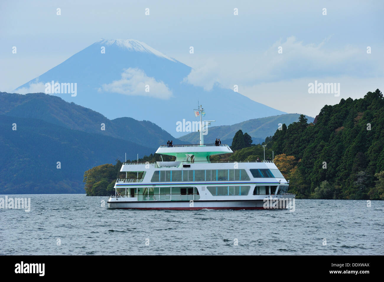 Cruise on Lake Ashi, Japan Stock Photo