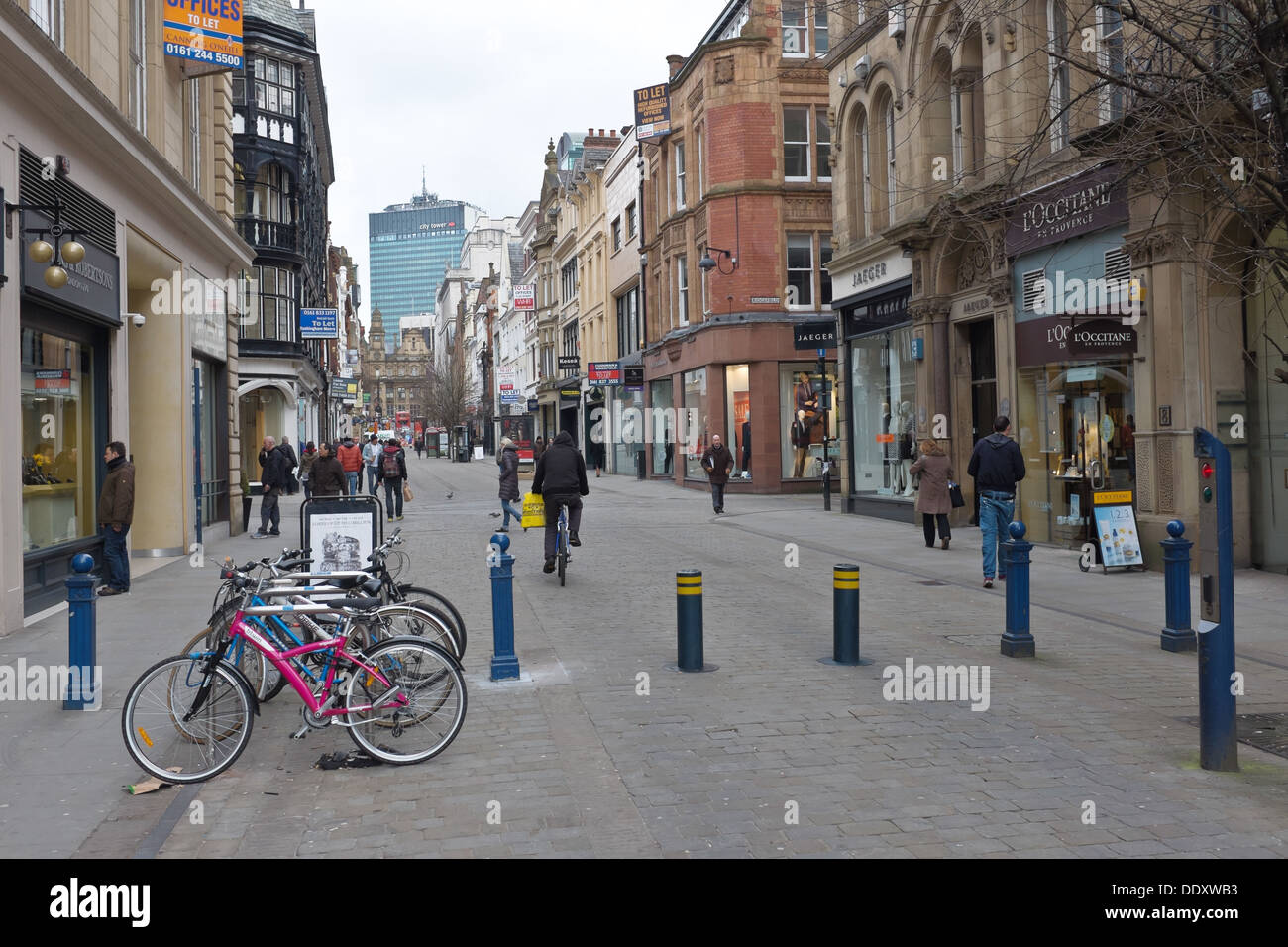 Shoppers, King Street, Manchester UK Stock Photo Alamy