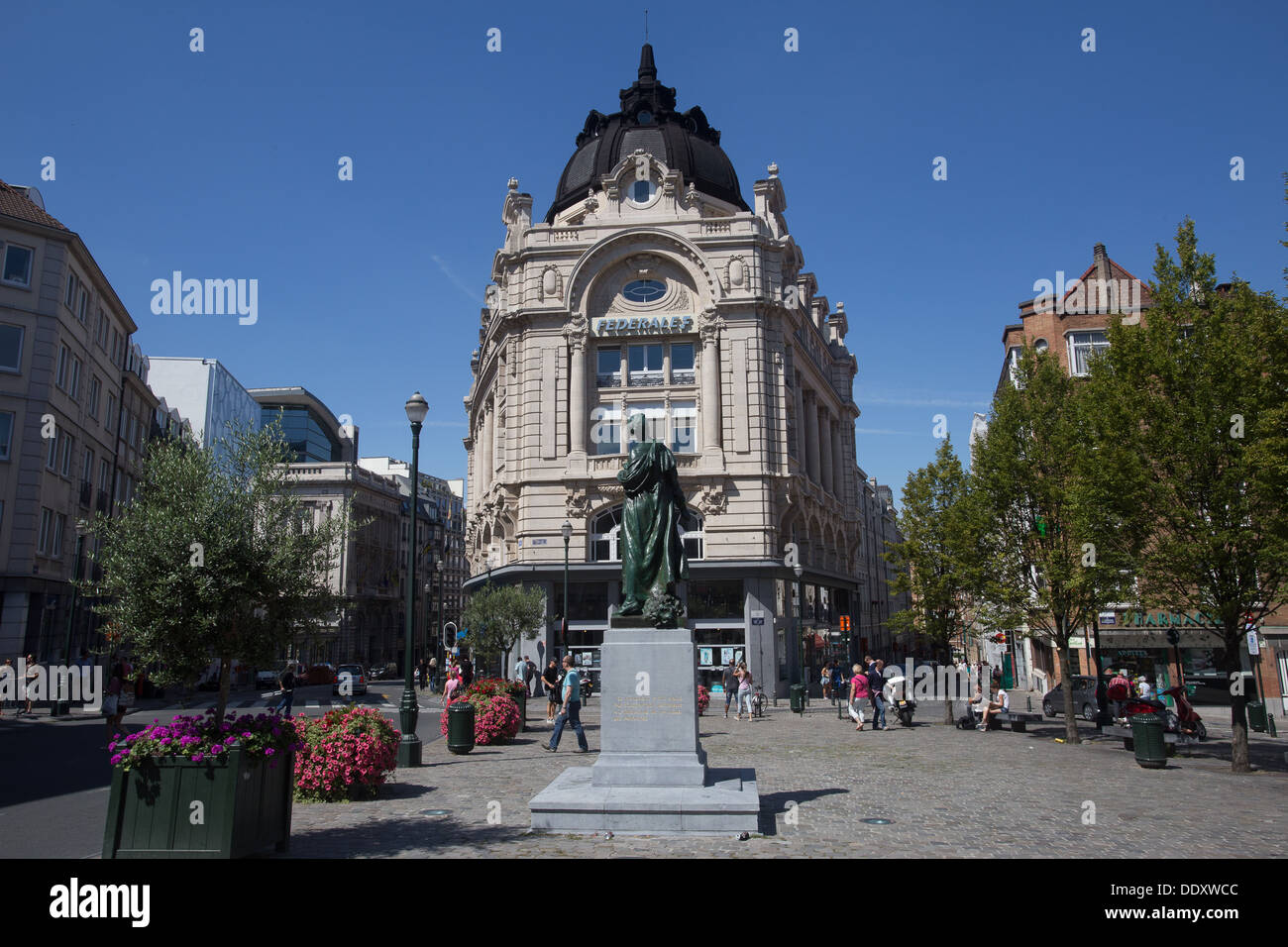 Place Saint Jean Brussels Bruxelles Belgium Belgique Belgian Europe Stock  Photo - Alamy