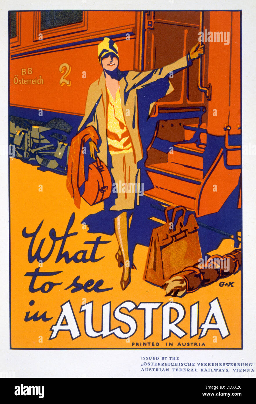 'What to see in Austria', travel poster, c1920s. Artist: Unknown Stock Photo