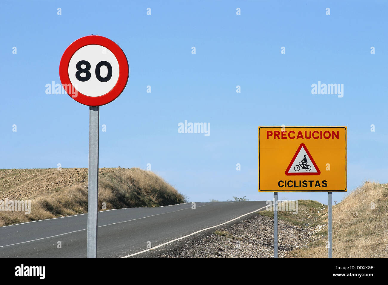 Speed limit 80 km h hi-res stock photography and images - Alamy