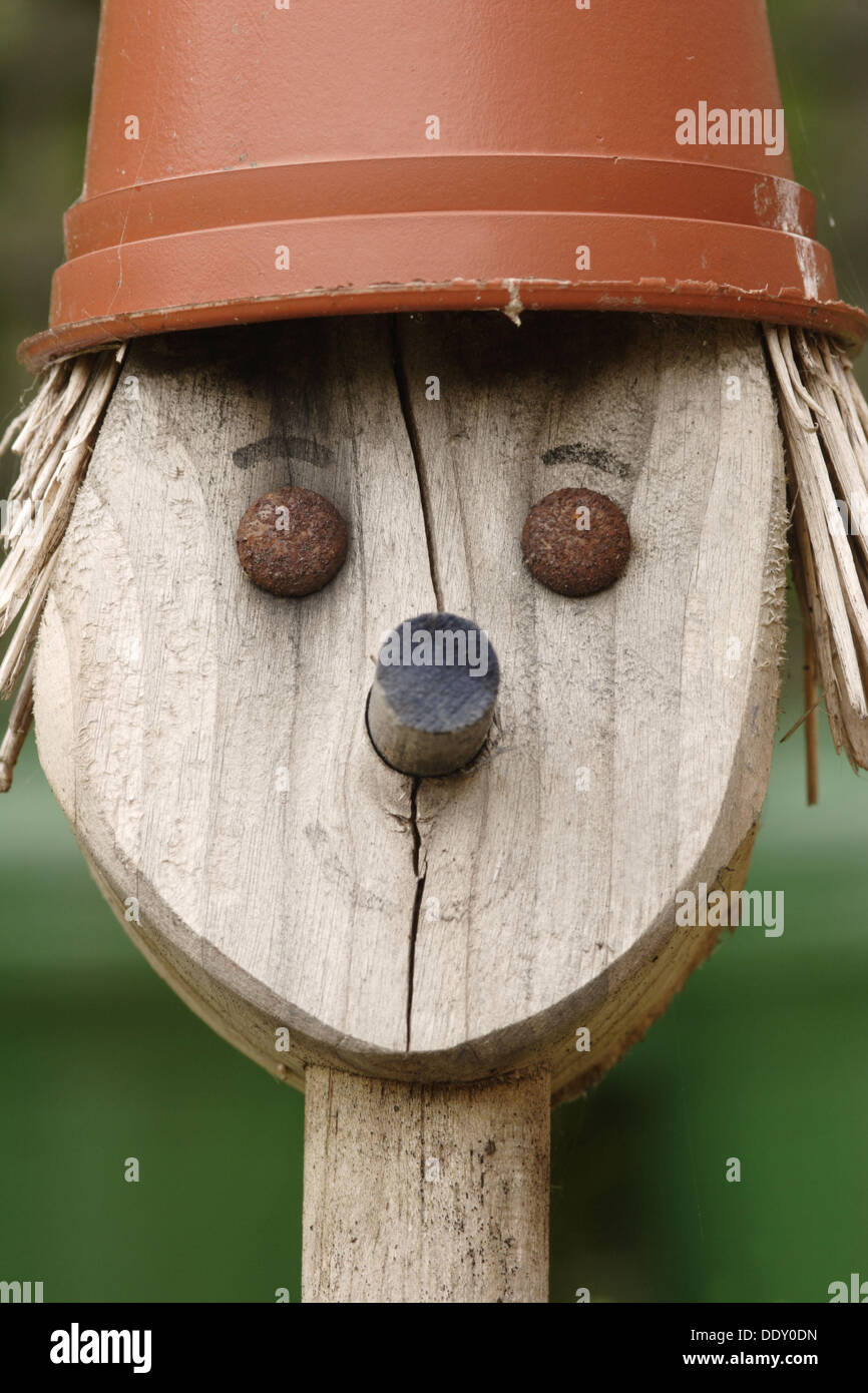 Wooden garden figure. England , UK Stock Photo Alamy