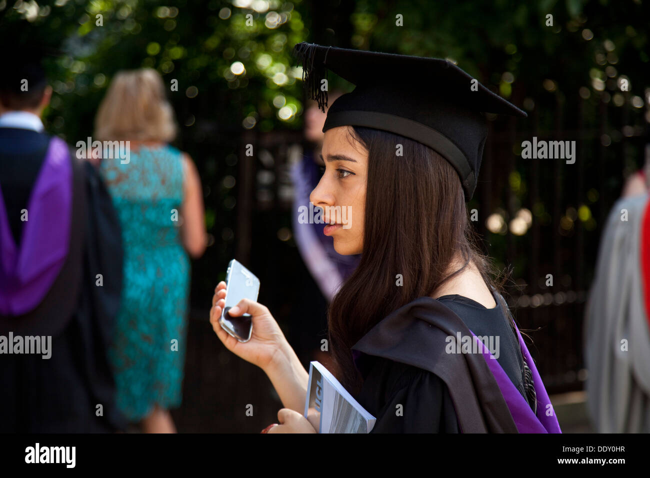 Graduation Ceremony for University College London Students, Bedford Square, London, England Stock Photo