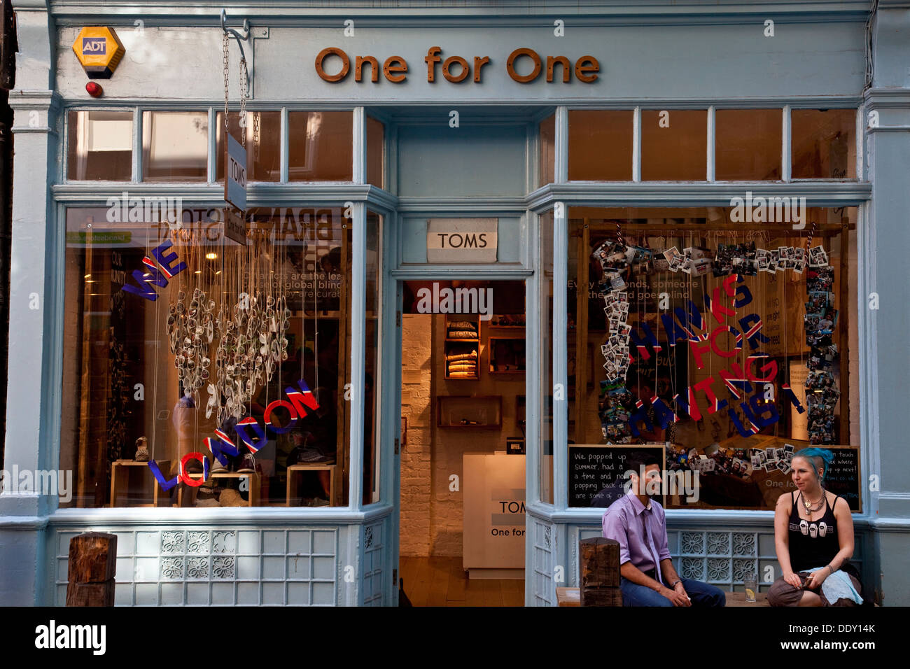 Toms One for One Shoe Store, Covent Garden, London Stock Photo - Alamy