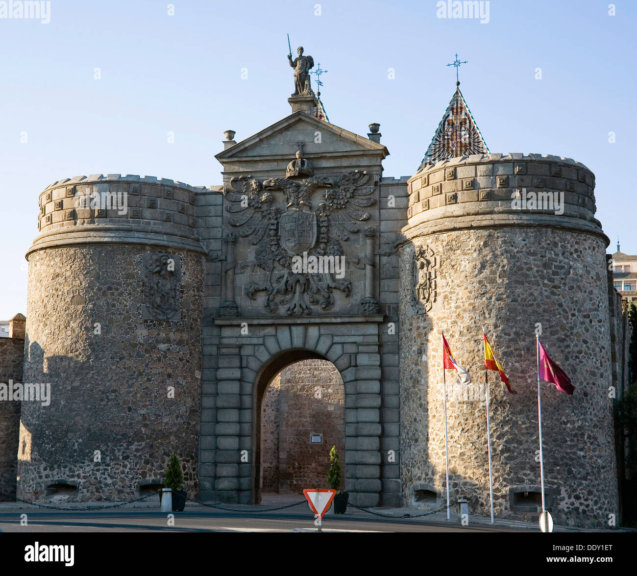 Puerta Nueva de Bisagra (New Bisagra Gate), Toledo, Spain, 2007. Artist: Samuel Magal Stock Photo