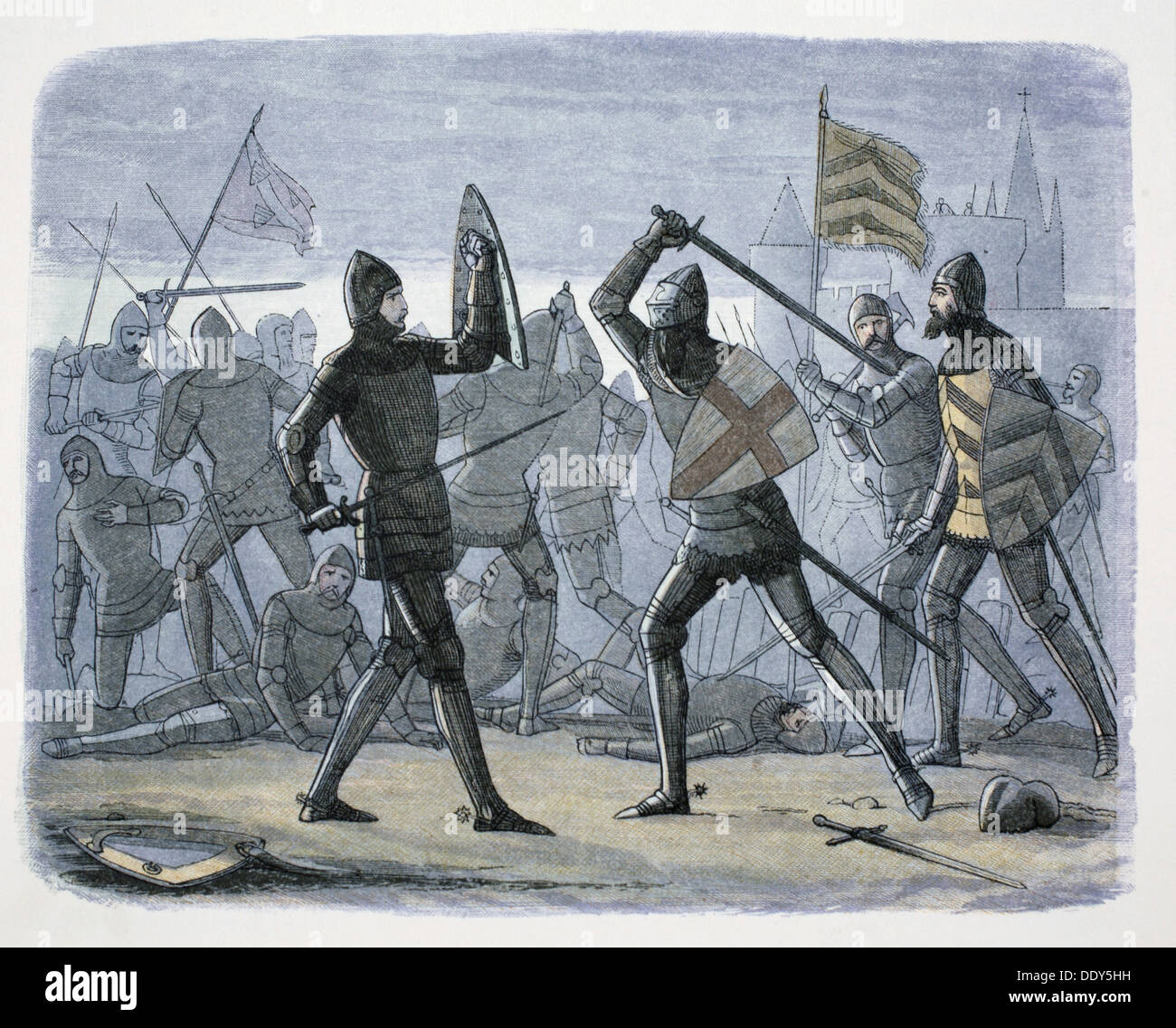 The Siege of Calais, France, 1346-1347 (1864). Artist: James William Edmund Doyle