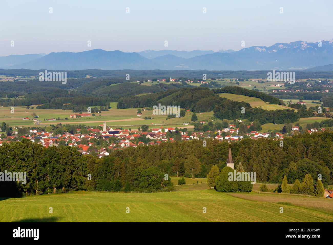 Townscape of Peissenberg Stock Photo