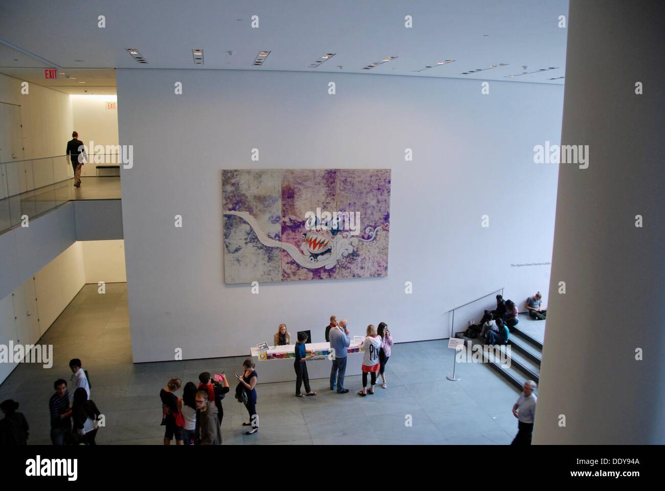 Museum of Modern Art MoMA lobby. Midtown West Manhattan, New York