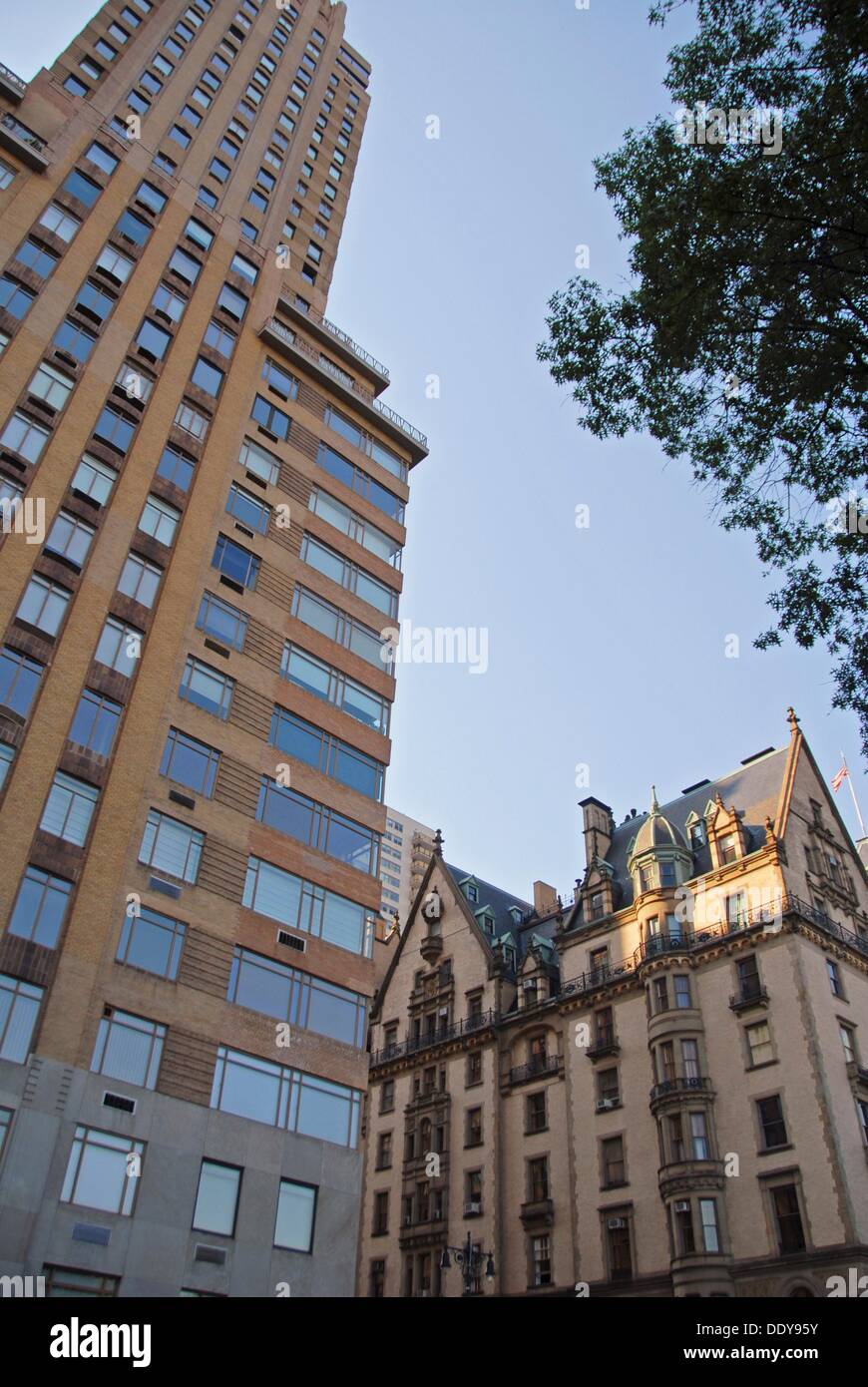 The Majestic Apartments and The Dakota Apartments. Central Park West. Upper West Side Manhattan