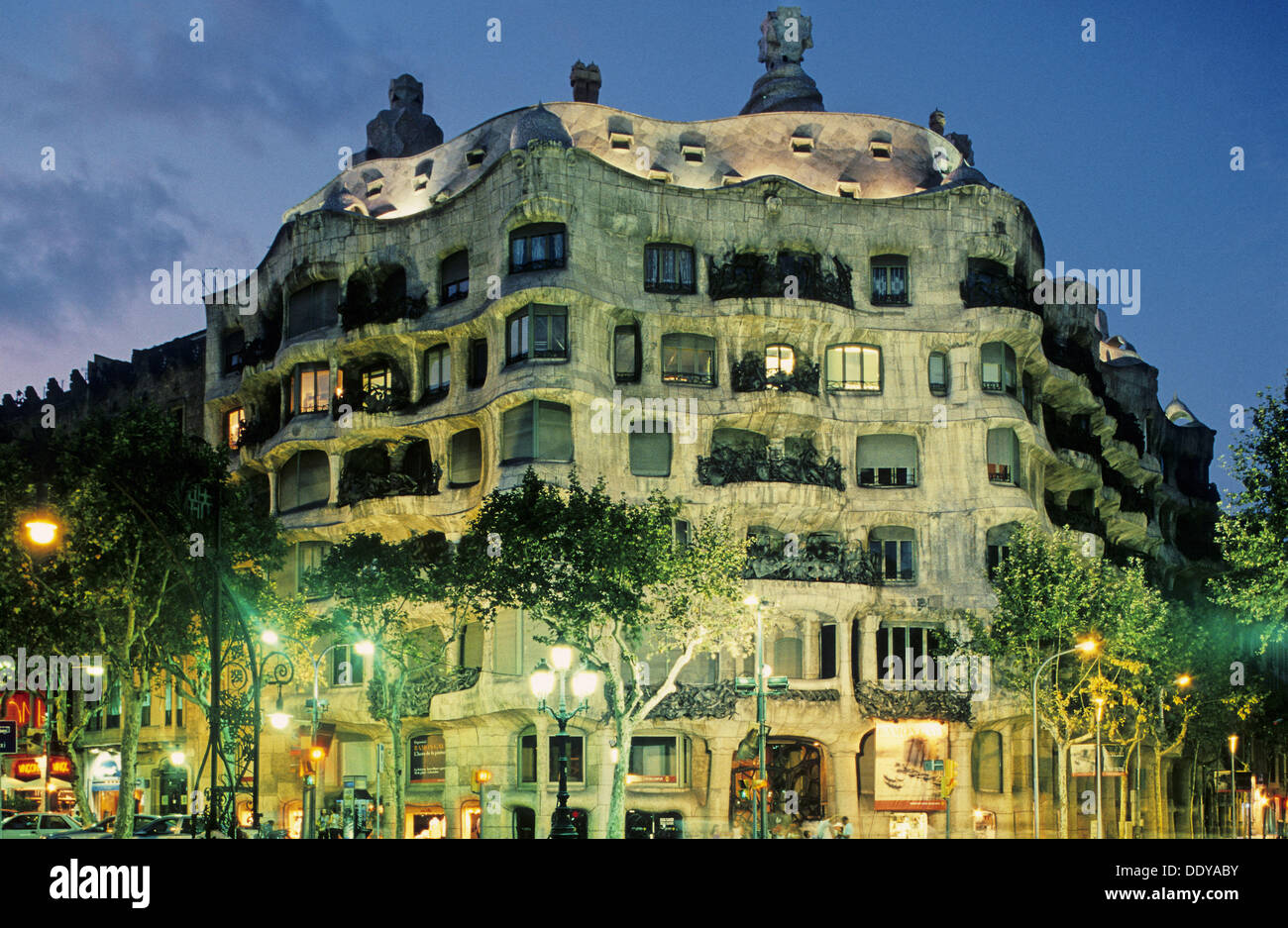 Mila House (aka ´La Pedrera´, 19061912) by Antoni Gaudí. Barcelona