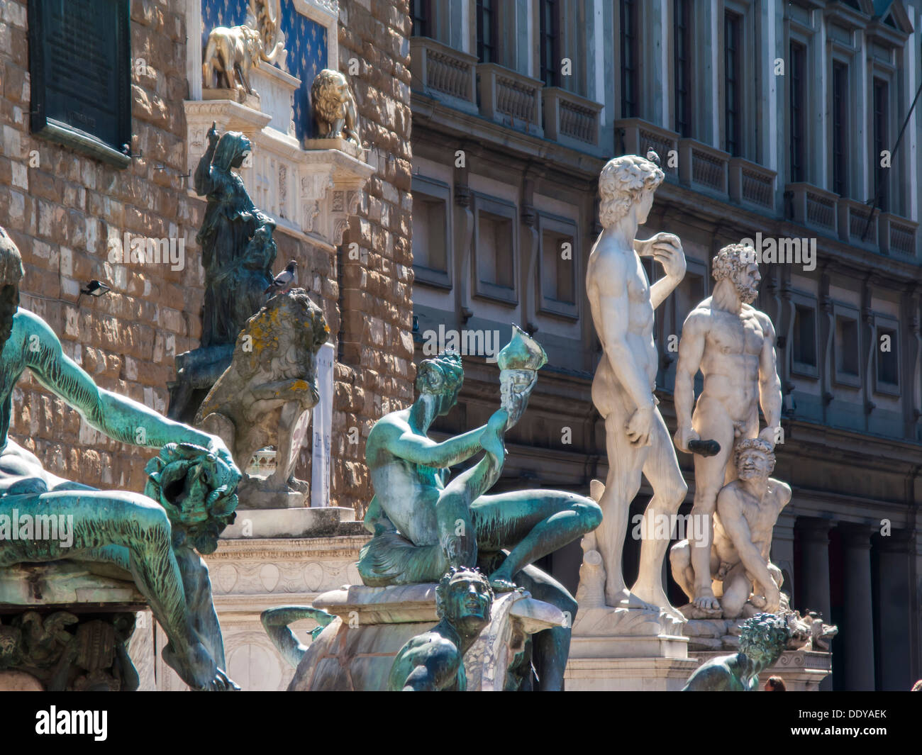 Italy,Tuscany,Florence, Piazza della Signoria, Signoria square. Stock Photo