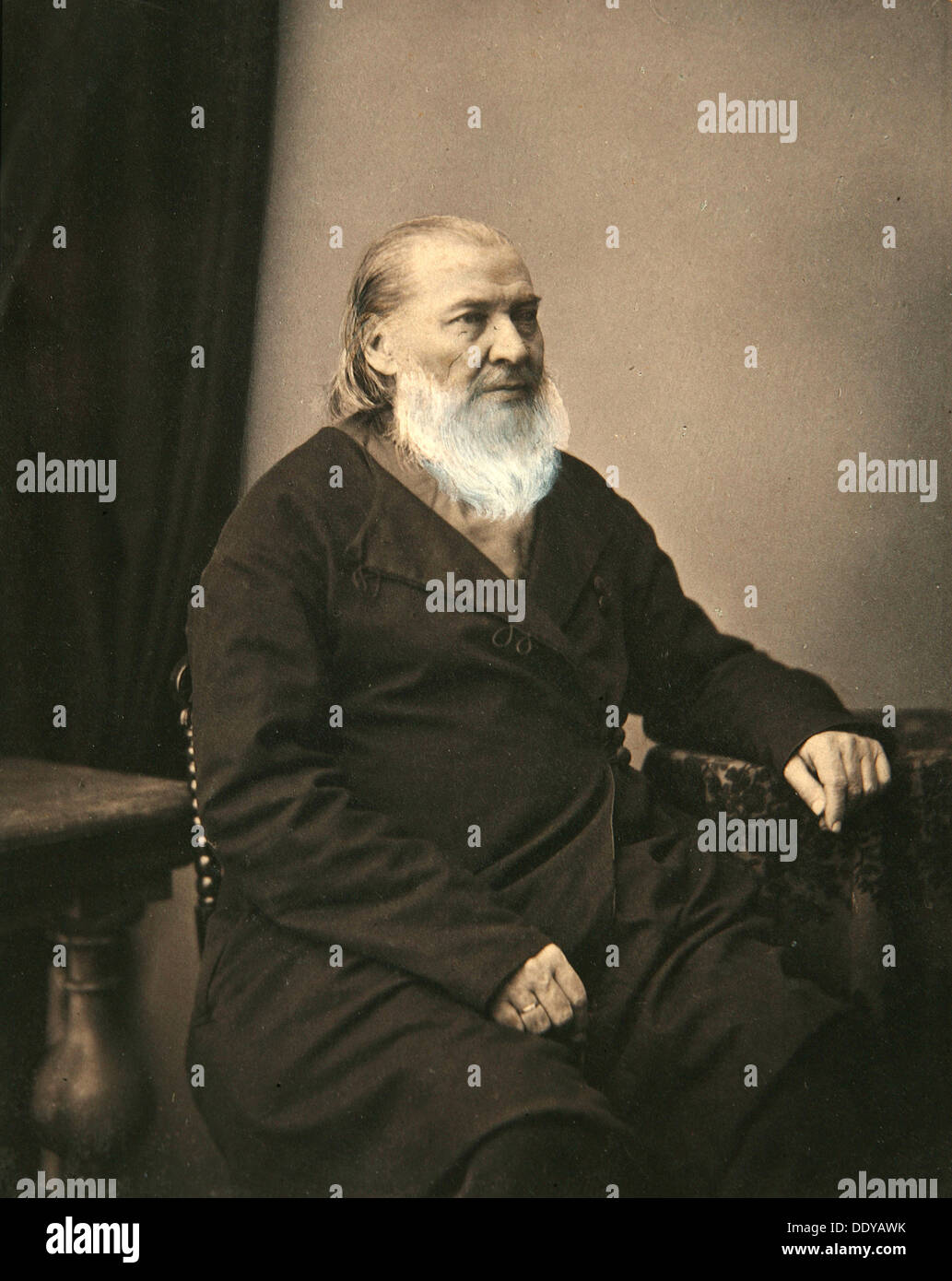 Sergei  Aksakov, Russian author, 1850s. Artist: Karl August Bergner Stock Photo