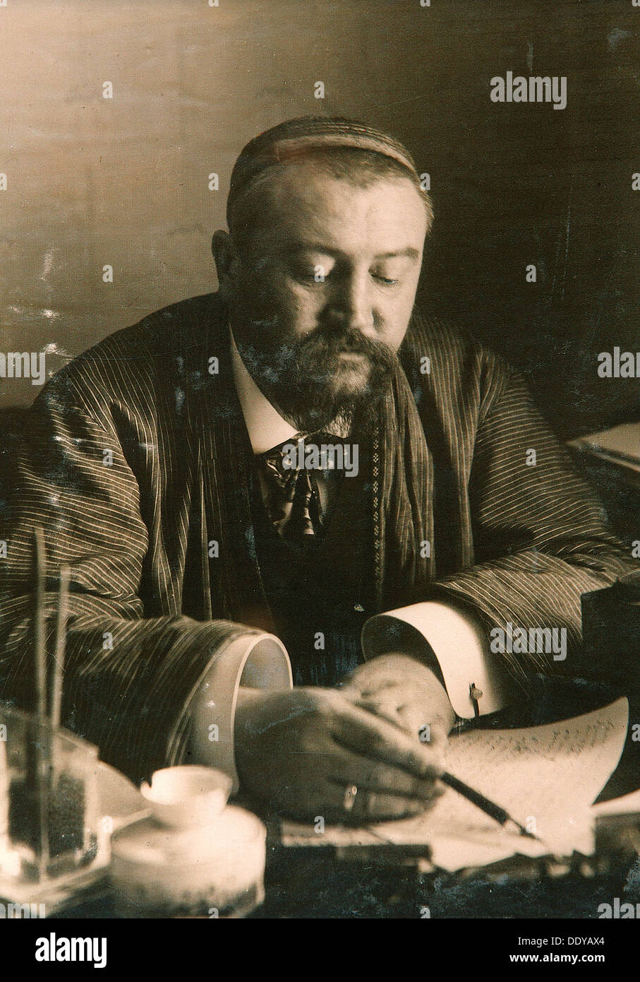 Alexander Kuprin, Russian author, early 20th century. Artist: Karl Karlovich Bulla Stock Photo