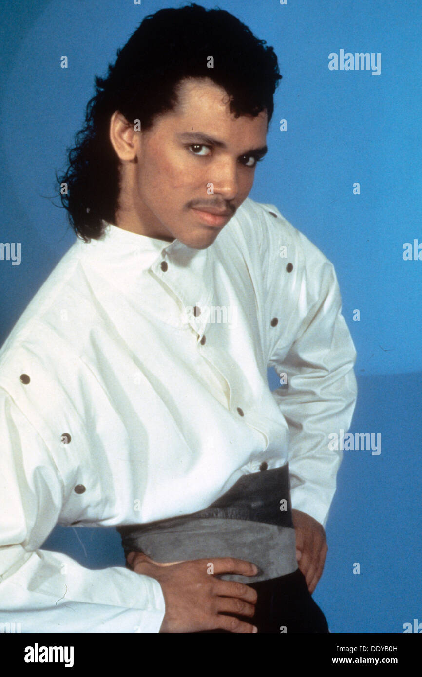 RANDY DEBARGE  Promotional photo of US singer about 1985 Stock Photo