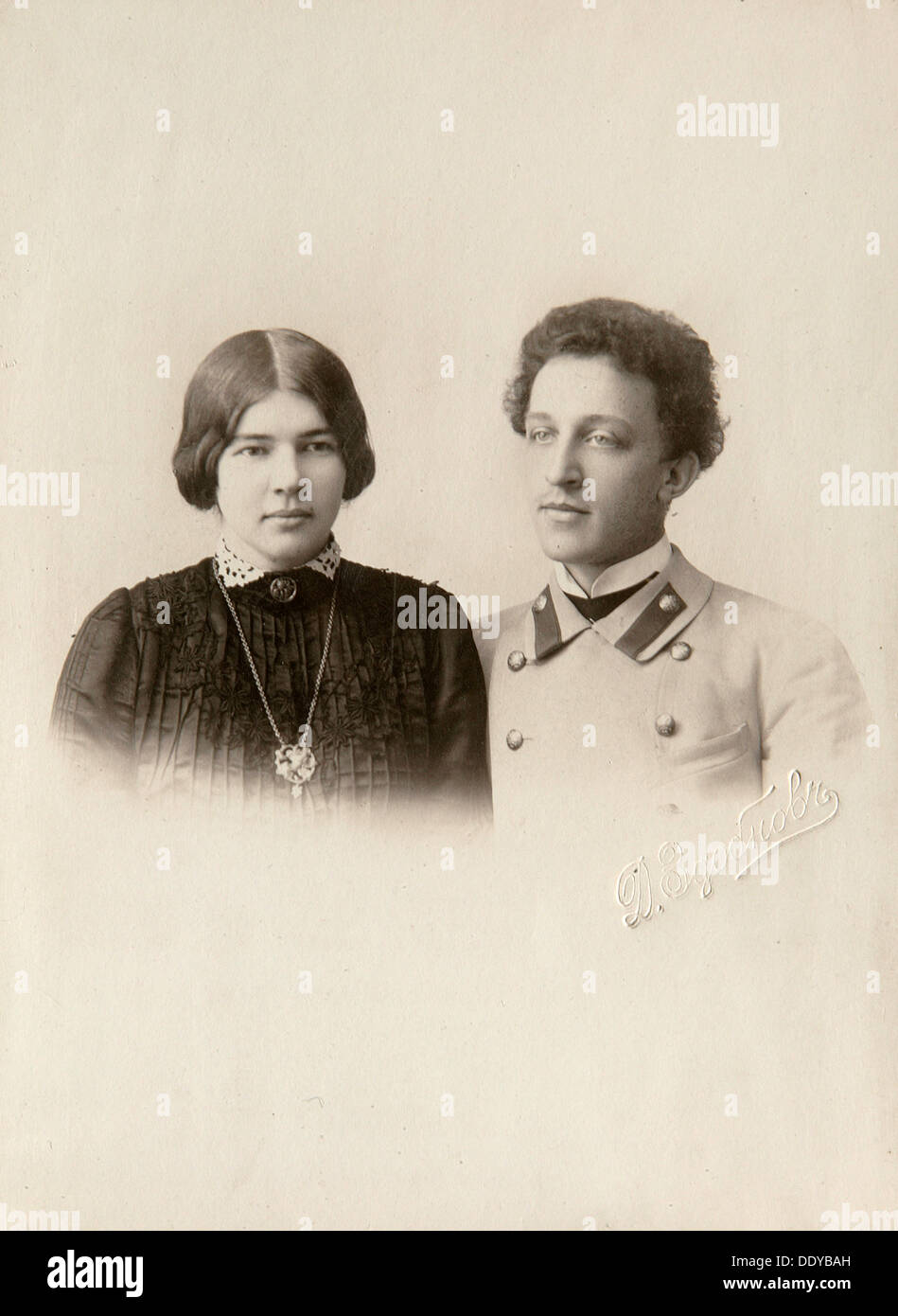 Alexander Blok, Russian poet, with his wife Lyuba, c1900s. Artist: Dmitri  Spiridonovich Zdobnov Stock Photo - Alamy