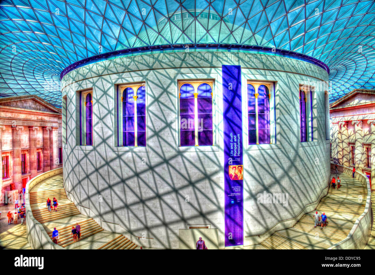 The Great Court, The British Museum, London, England Stock Photo