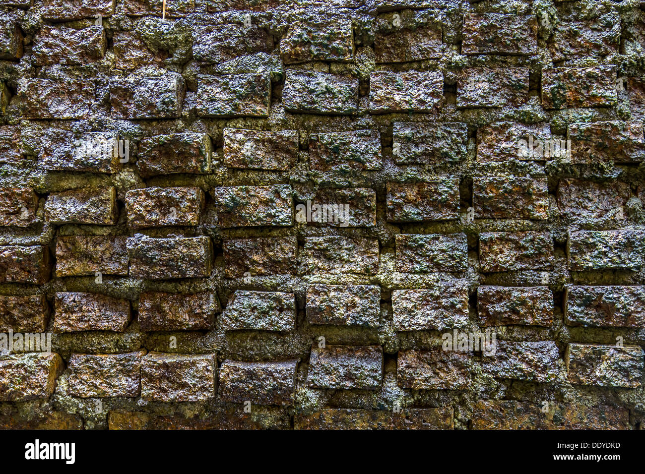 brickwall,moss,brick,aged, ancient, architecture, backdrop, background, block, brick, brown, building, cement, Stock Photo